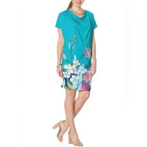 DAVID David Meister Fluid Jersey Tunic Dress size 1X